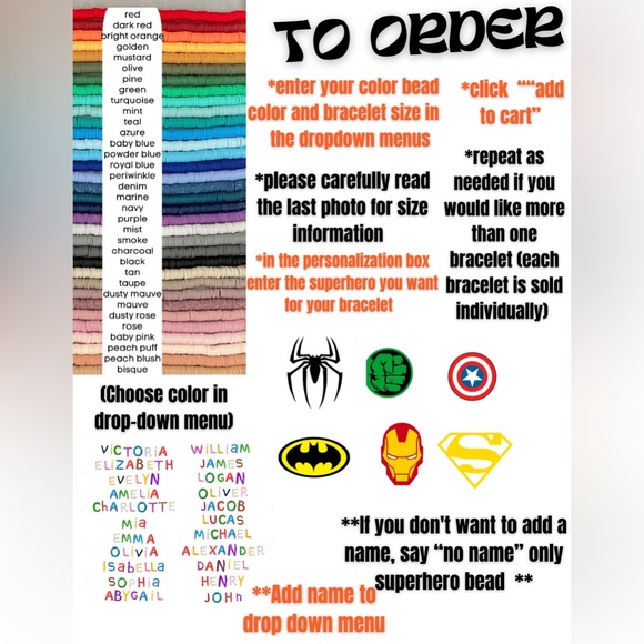 The Hulk (Superheroes) Heishi Bracelet - Picture 10 of 13